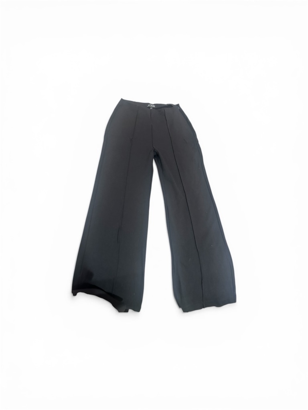 J Crew Black Wide Leg Ponte Pants in Sz MP
